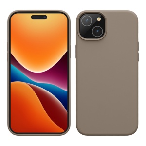 Husa Kwmobile pentru Apple iPhone 15, Bej, Silicon, 61953.43 - Img 1