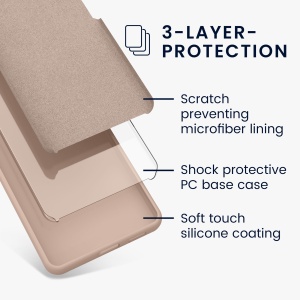 Husa Kwmobile pentru Apple iPhone 15 Pro, Crem, Silicon, KWM000020CC014C - Img 5
