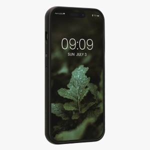 Husa Kwmobile pentru Apple iPhone 15 Pro, Maro, Lemn/Silicon, 62009.18 - Img 5