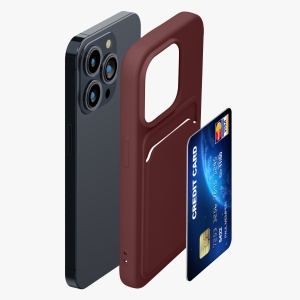 Husa Kwmobile pentru Apple iPhone 15 Pro, Rosu inchis, Silicon, KWM000020EO006C - Img 6