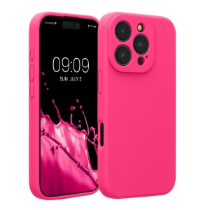 Husa Kwmobile pentru Apple iPhone 16 Pro, Roz, Silicon, KWM000022TZ001C - Img 1