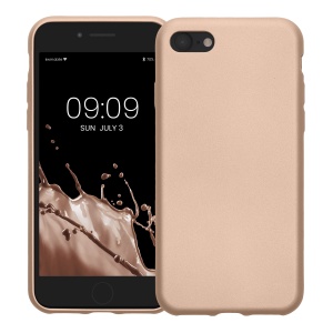 Husa Kwmobile pentru Apple iPhone SE (2022)/iPhone SE (2020)/iPhone 8, Auriu, Silicon, KWM0000085R012C - Img 2