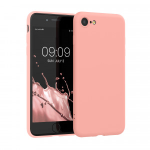 Husa kwmobile pentru Apple iPhone SE 3/iPhone 8/iPhone 7, Silicon, Roz, 49979.89 - Img 1