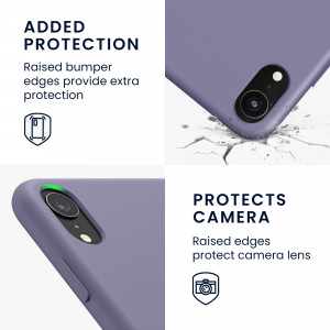Husa kwmobile pentru Apple iPhone XR, Silicon, Mov, 45910.244 - Img 4