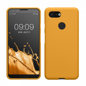Husa kwmobile pentru Google Pixel 3, Silicon, Portocaliu, 45967.191 - Img 1
