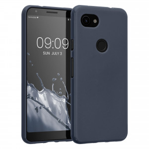Husa Kwmobile pentru Google Pixel 3a, Silicon, Albastru, 47590.186 - Img 1