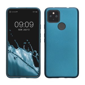 Husa Kwmobile pentru Google Pixel 4a 5G, Albastru, Silicon, KWM0000125I006C - Img 1