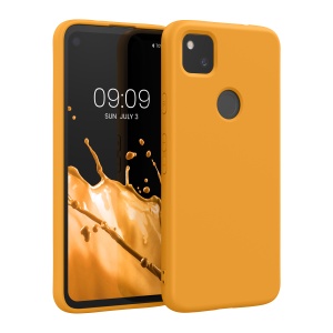 Husa Kwmobile pentru Google Pixel 4a, Portocaliu, Silicon, KWM000011JE042C - Img 1