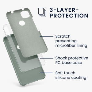 Husa Kwmobile pentru Google Pixel 4a, Verde, Silicon, KWM000011HX066C - Img 6