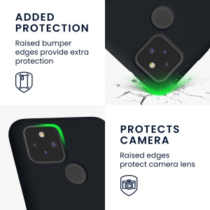 Husa Kwmobile pentru Google Pixel 5, Gri inchis, Silicon, KWM0000122K034C - Img 3