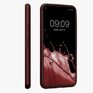 Husa Kwmobile pentru Google Pixel 5, Rosu inchis, Silicon, KWM0000120Q011C - Img 4