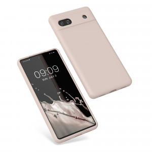Husa Kwmobile pentru Google Pixel 6a, Silicon, Crem, 57815.225 - Img 2