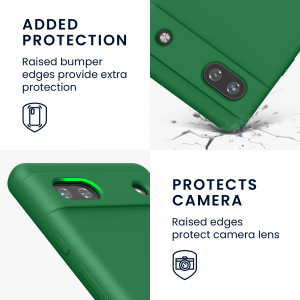 Husa Kwmobile pentru Google Pixel 6a, Silicon, Verde, 57815.227 - Img 4