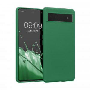 Husa Kwmobile pentru Google Pixel 6a, Silicon, Verde, 58053.227 - Img 1
