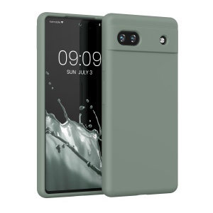 Husa Kwmobile pentru Google Pixel 6a, Verde, Silicon, KWM000015FZ052C - Img 1
