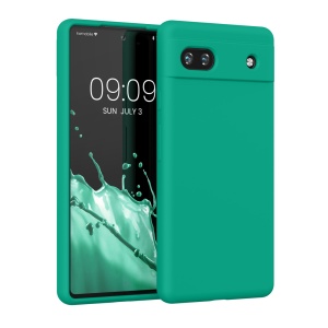 Husa Kwmobile pentru Google Pixel 6a, Verde, Silicon, KWM000015FZ058C - Img 1