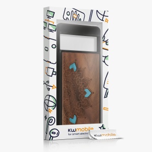 Husa Kwmobile pentru Google Pixel 7 Pro, Maro/Albastru, Lemn, KWM000018ED006C - Img 8