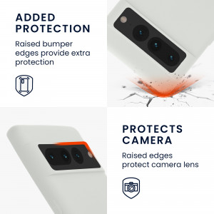 Husa kwmobile pentru Google Pixel 7 Pro, Silicon, Alb, 59400.48 - Img 4