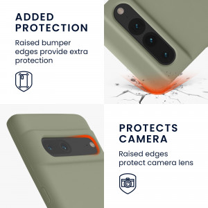 Husa kwmobile pentru Google Pixel 7 Pro, Silicon, Verde, 59452.172 - Img 4