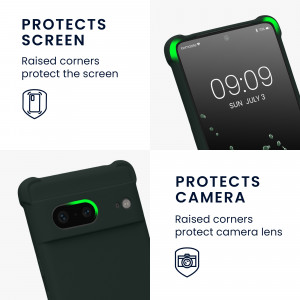 Husa Kwmobile pentru Google Pixel 7, Verde, Silicon, 59966.169 - Img 4
