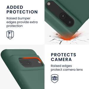 Husa Kwmobile pentru Google Pixel 7, Verde, Silicon, KWM0000171I039C - Img 3
