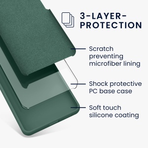 Husa Kwmobile pentru Google Pixel 7, Verde, Silicon, KWM0000171I039C - Img 5