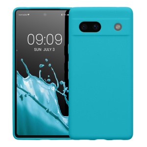 Husa Kwmobile pentru Google Pixel 7a, Albastru deschis, Silicon, KWM000019YF023C - Img 2