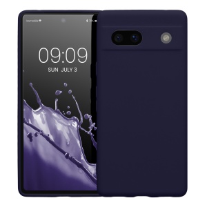 Husa Kwmobile pentru Google Pixel 7a, Albastru inchis, Silicon, KWM000019YF028C - Img 2