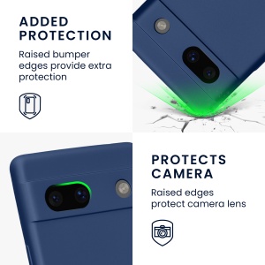 Husa Kwmobile pentru Google Pixel 7a, Albastru, Silicon, KWM000019YG010C - Img 4