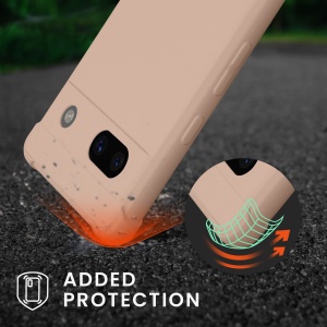 Husa Kwmobile pentru Google Pixel 7a, Crem, Silicon, KWM000019YH006C - Img 7