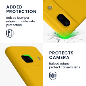 Husa Kwmobile pentru Google Pixel 7a, Galben, Silicon, 61597.165 - Img 4