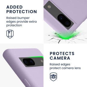 Husa Kwmobile pentru Google Pixel 7a, Mov, Silicon, KWM000019YV012C - Img 3
