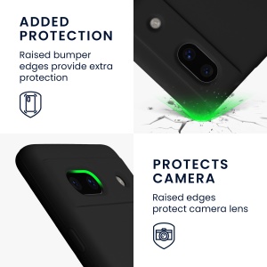 Husa Kwmobile pentru Google Pixel 7a, Negru, Silicon, 61597.01 - Img 4