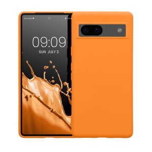 Husa Kwmobile pentru Google Pixel 7a, Portocaliu, Silicon, 61614.15 - Img 2