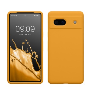 Husa Kwmobile pentru Google Pixel 7a, Portocaliu, Silicon, KWM000019YE023C - Img 1