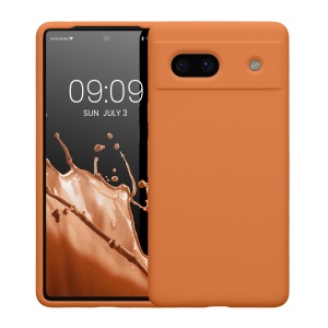 Husa Kwmobile pentru Google Pixel 7a, Portocaliu, Silicon, KWM000019YE030C - Img 2