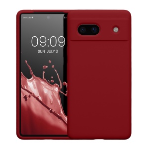 Husa Kwmobile pentru Google Pixel 7a, Rosu, Silicon, KWM000019YE052C - Img 2