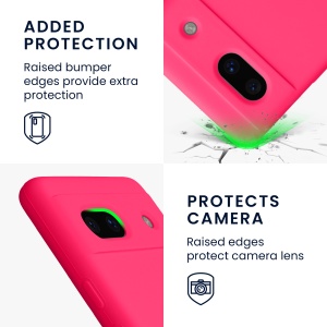 Husa Kwmobile pentru Google Pixel 7a, Roz, Silicon, 61597.77 - Img 4