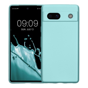 Husa Kwmobile pentru Google Pixel 7a, Verde deschis, Silicon, KWM000019YG007C - Img 2