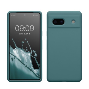 Husa Kwmobile pentru Google Pixel 7a, Verde inchis, Silicon, KWM000019YE017C - Img 1