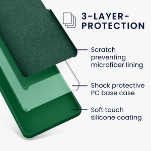 Husa Kwmobile pentru Google Pixel 7a, Verde, Silicon, KWM000019YE020C - Img 9