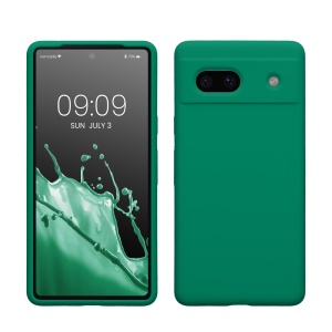 Husa Kwmobile pentru Google Pixel 7a, Verde, Silicon, KWM000019YE033C - Img 1
