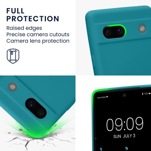 Husa Kwmobile pentru Google Pixel 7a, Verde, Silicon, KWM000019YF016C - Img 5