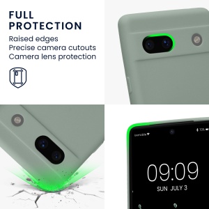 Husa Kwmobile pentru Google Pixel 7a, Verde, Silicon, KWM000019YF035C - Img 4
