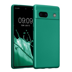 Husa Kwmobile pentru Google Pixel 7a, Verde, Silicon, KWM000019YG013C - Img 1