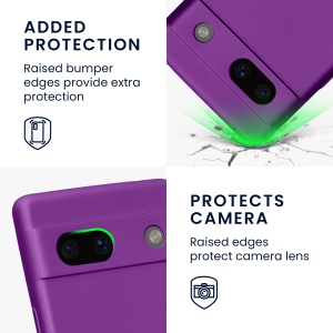 Husa Kwmobile pentru Google Pixel 7a, Violet, Silicon, KWM000019YG011C - Img 4