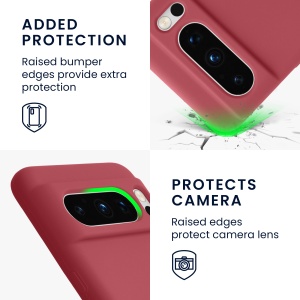 Husa Kwmobile pentru Google Pixel 8 Pro, Roz inchis, Silicon, KWM0000208G029C - Img 7