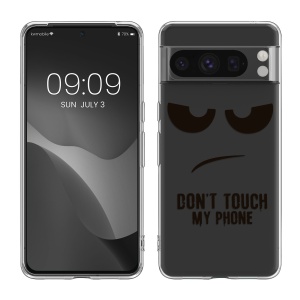 Husa Kwmobile pentru Google Pixel 8 Pro, Transparent/Negru, Silicon, KWM000020JM003C - Img 1