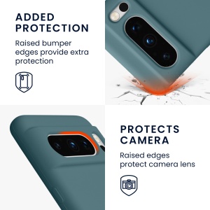 Husa Kwmobile pentru Google Pixel 8 Pro, Verde deschis, Silicon, 61854.207 - Img 4