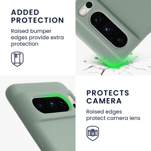 Husa Kwmobile pentru Google Pixel 8 Pro, Verde, Silicon, KWM0000208G048C - Img 9